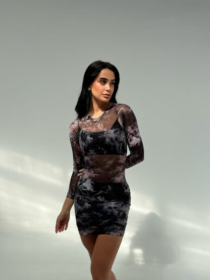 VESTIDO MALLA CORTO - Imagen 3